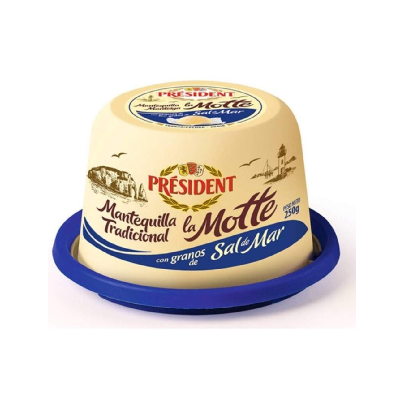 Beurre aux cristaux de sel la motte 250g - PRÉSIDENT