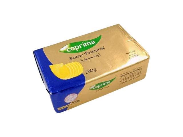 Beurre doux 82% MG 200 g - COPRIMA