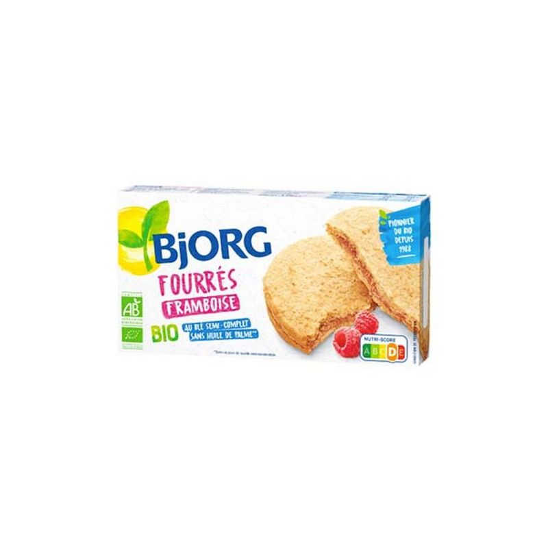 Biscuits fourrés aux framboises bio 175g - BJORG