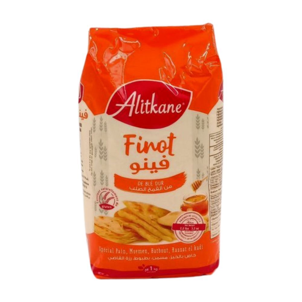 Farine finot de blé dur 1kg - AL ITKANE