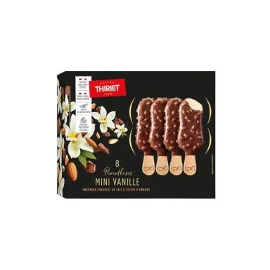 Thiriet mini bâtonnets de glace parenthèses vanille chocolat amande 8x45ml