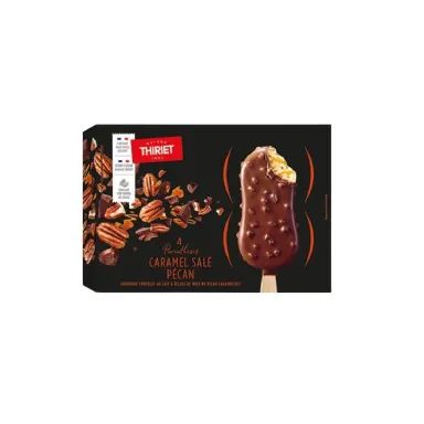 Thiriet bâtonnets de glace parenthèses caramel salé pécan 4x100ml