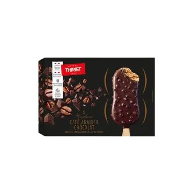 Thiriet bâtonnets de glace parenthèses café Arabica chocolat 4x100ml