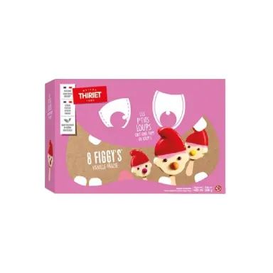 Thiriet Figg's bâtonnets de glace saveur vanille/fraise 8x60ml