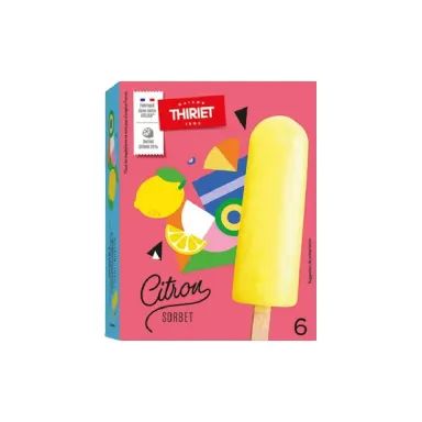 Thiriet bâtonnets de glace citron 6x55ml