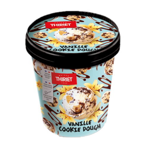 Thiriet pot de glace vanille cookie dough 500ml