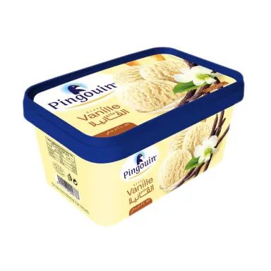 Pinguoin pot de glace vanille 1L