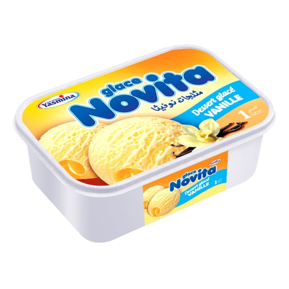 Novita bac de crème glacée vanille 1L