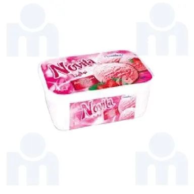 Novita bac de crème glacée fraise 1L