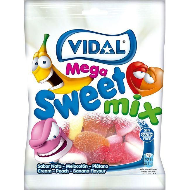 Gommes Vidal 100 Gr Grand Assortiment Sucre 100 Gr