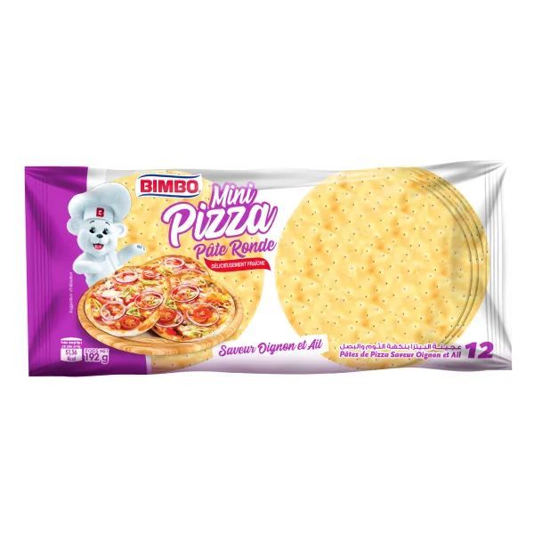 Mini pâte à pizza ronde x12 unités 192g - BIMBO