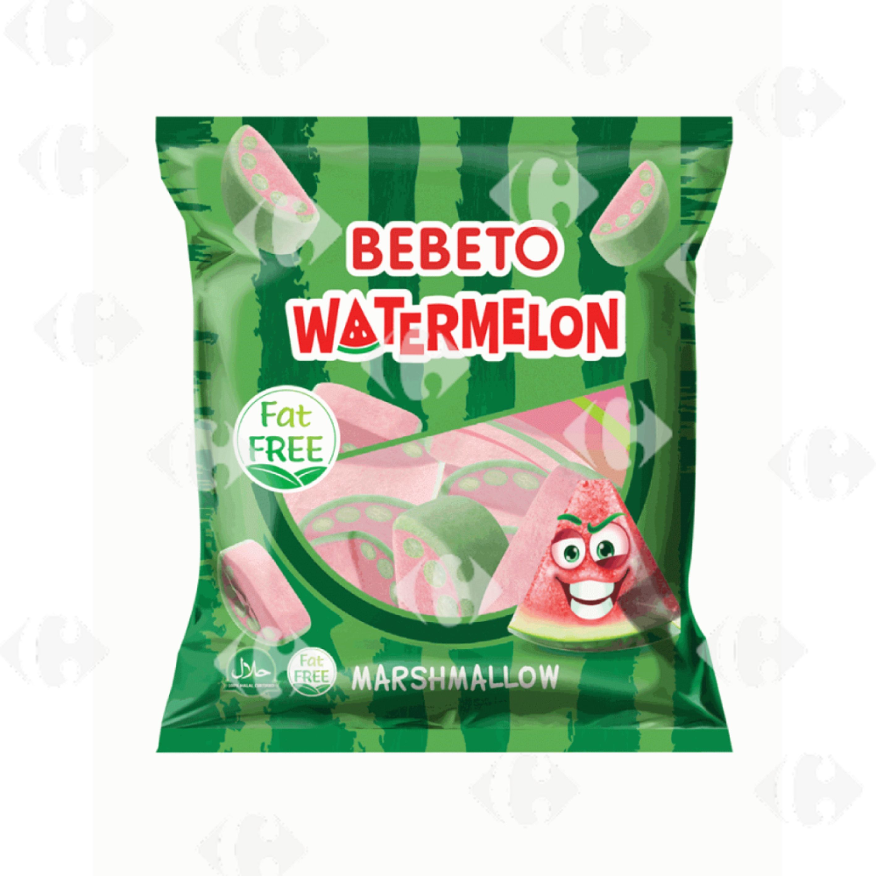 Marshmallows saveur pastèque 60g - BEBETO