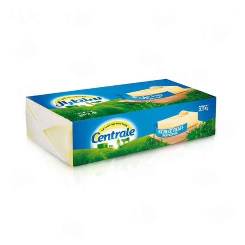 Beurre doux 82% MG 2,5Kg - CENTRALE