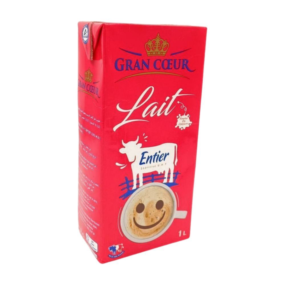 Lait uht entier 1L - GRAND CŒUR