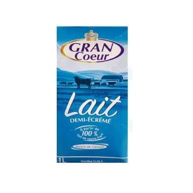 Lait demi-écrémé 1L - GRAN CŒUR