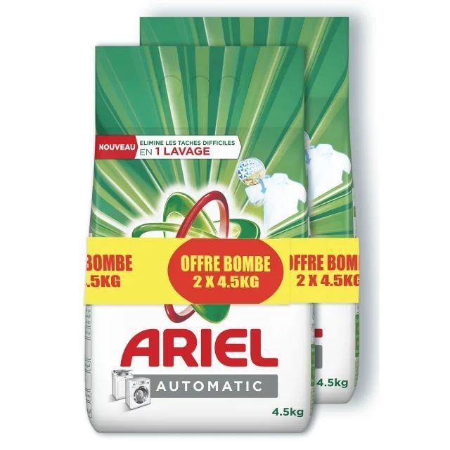 Lessive en poudre Matic Original 2x4,5Kg - ARIEL