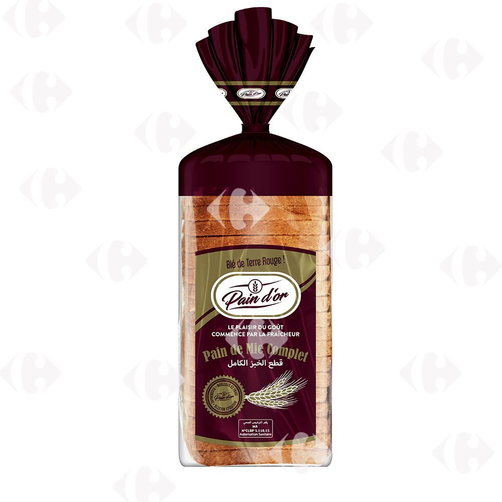 Pain de mie complet 500g - PAIN D'OR