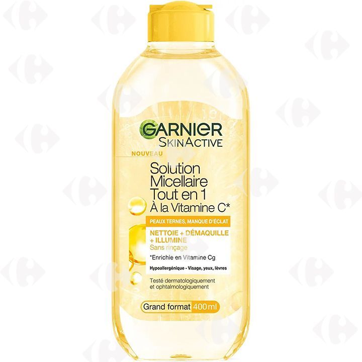 Eau nettoyante micellaire avec vitamine C Skin Active 400ml - GARNIER