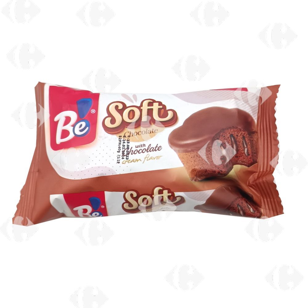 Cake cacao fourré crème cacao et enrobé au cacao Soft 48g - BE