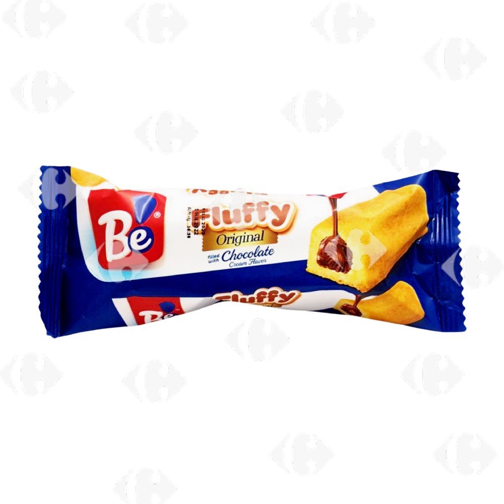 Cake goût lait vanillé fourré crème cacao Fluffy Original 45g - BE