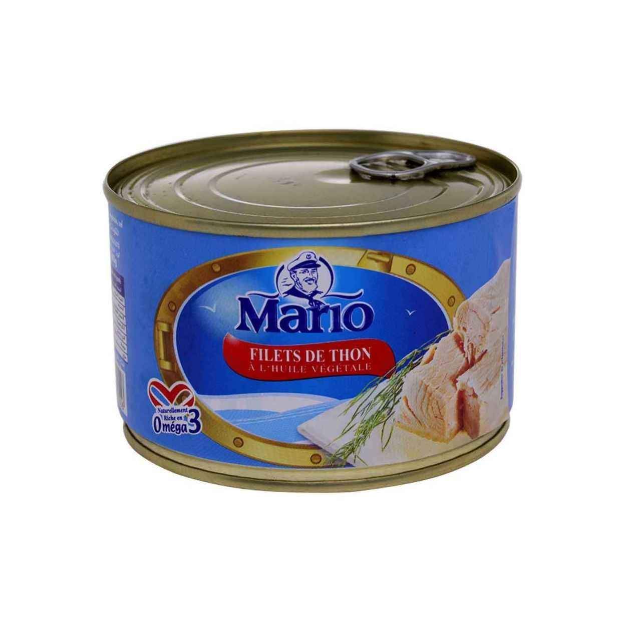Filets de thon huile végétale 400g - MARIO