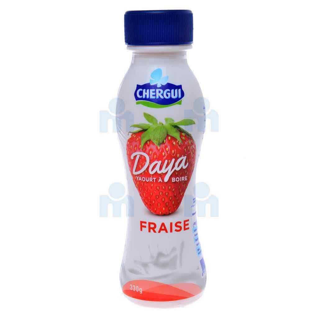 Yaourt À Boire Fraise Daya 330g - Chergui