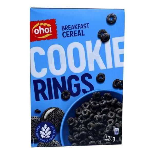 Céréales pour petit déjeuner Cookie Rings 425g - OHO