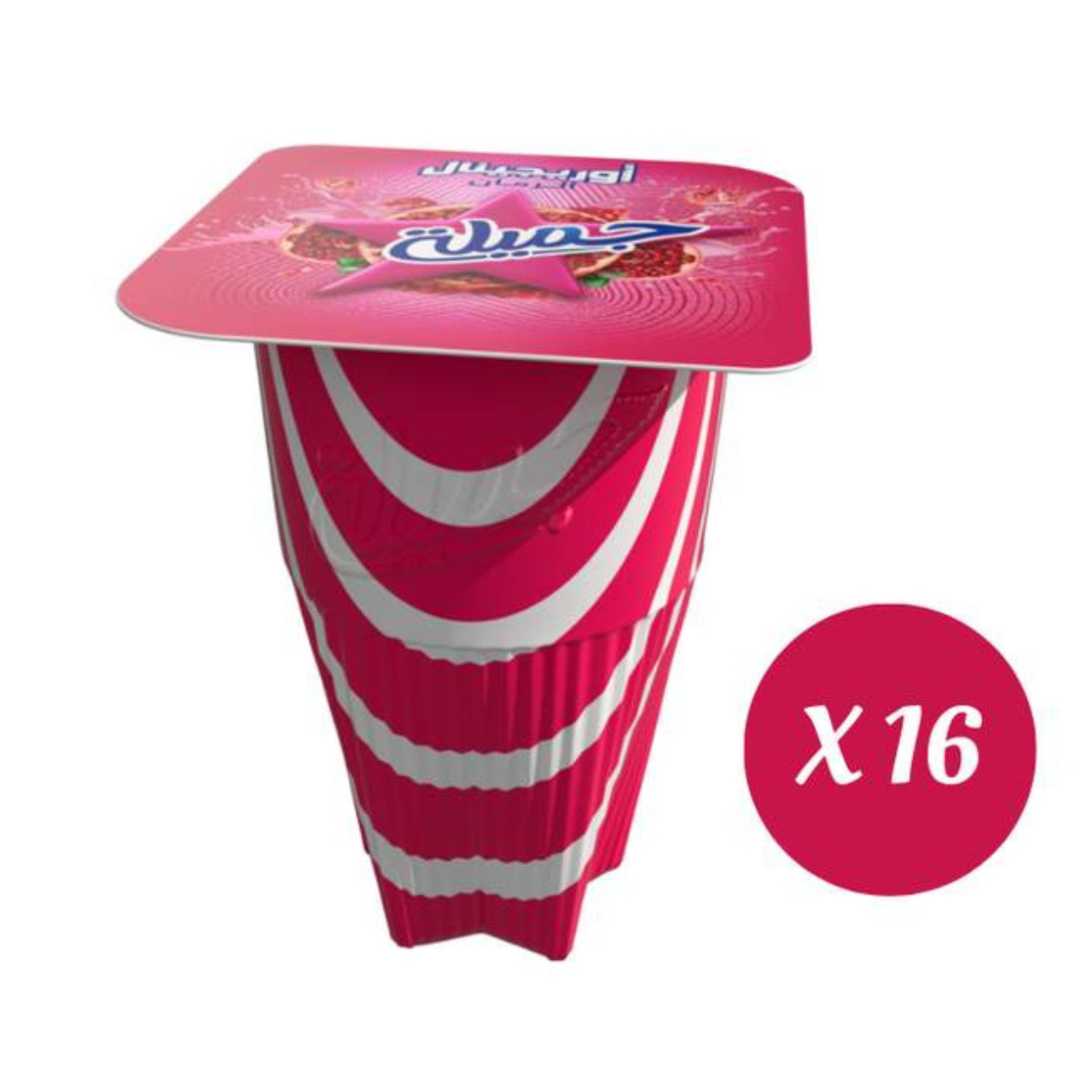 Yaourt à boire au jus de grenadine 16x165g - RAÏBI JAMILA
