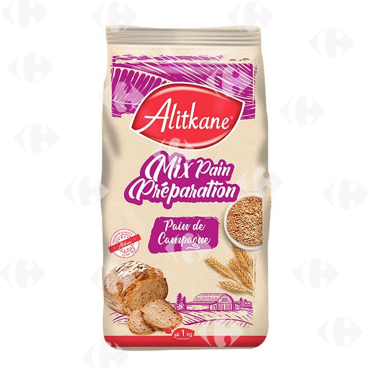 Mix pain de campagne 1Kg - ALITKANE