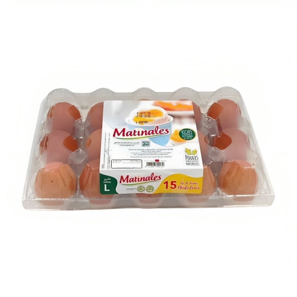 Œufs frais gros calibre x15 - MATINALES
