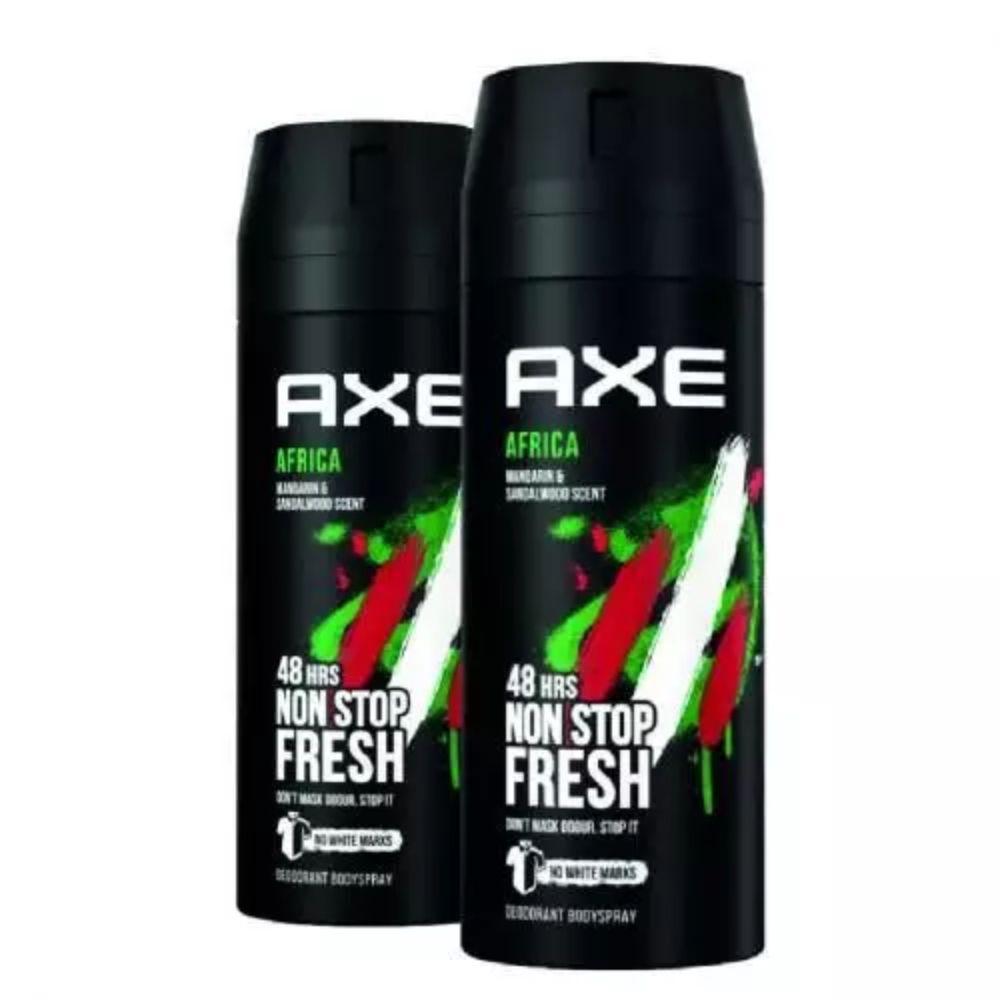 Pack De 2 D Odorant Axe Africa  150 Ml