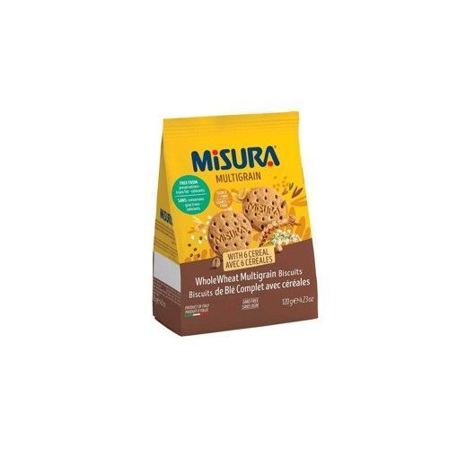 Biscuits de blé complet avec céréales multigrains x6 120g - MISURA