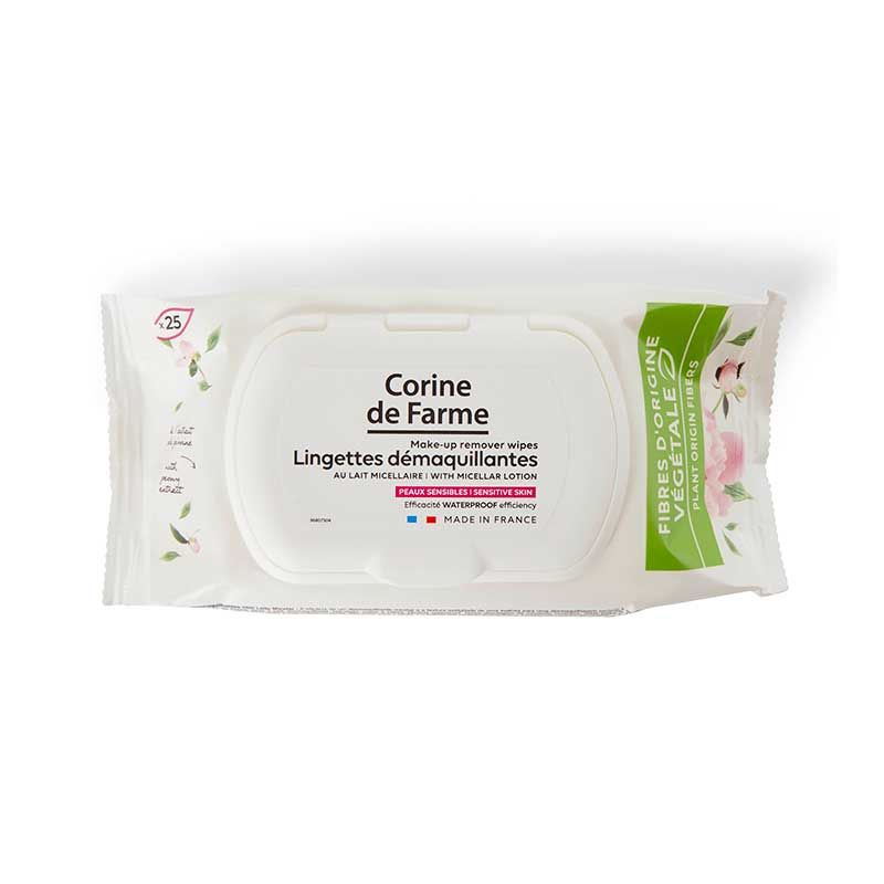 Lingettes démaquiante 3 en 1 x25 pièces - CORINE DE FARME
