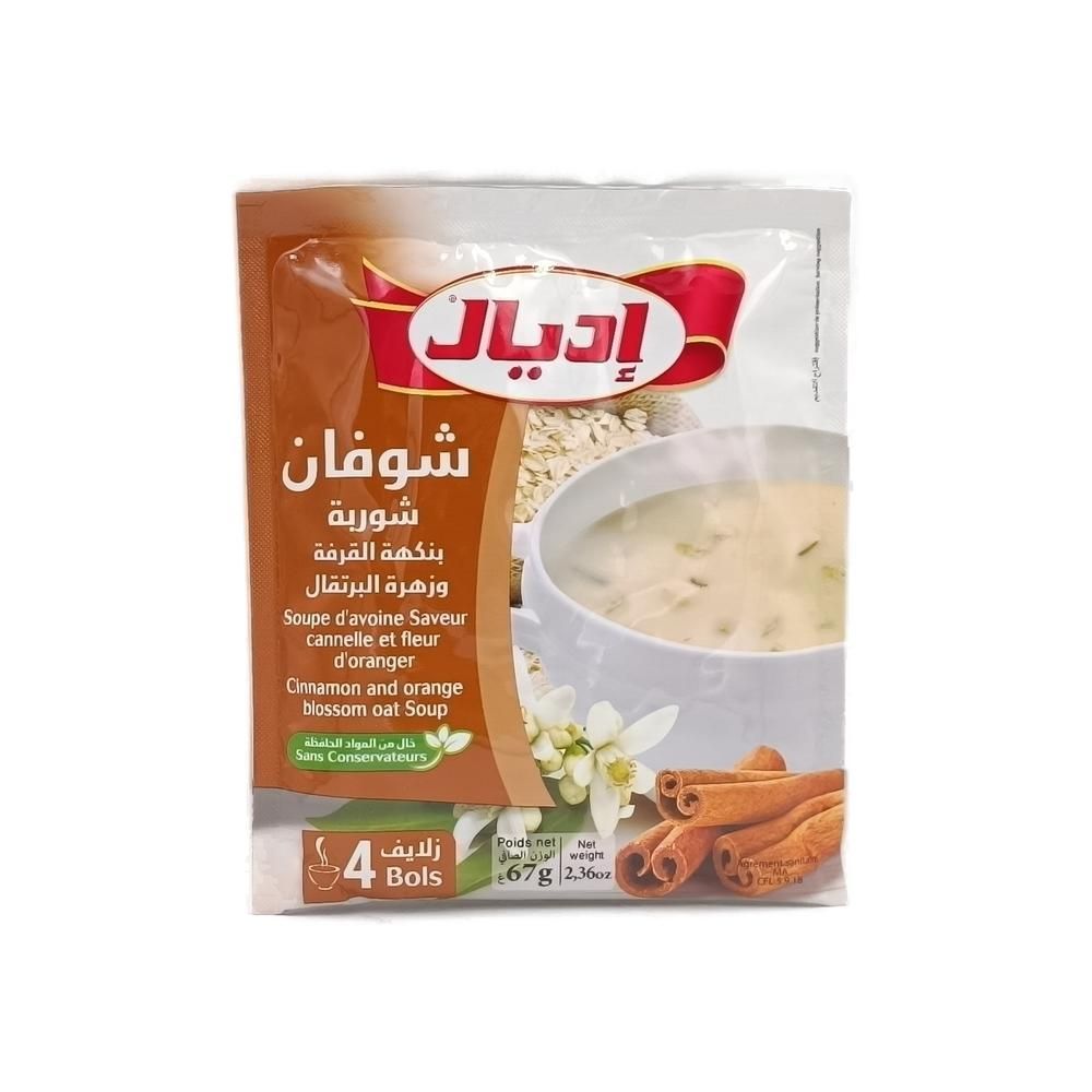 Soupe d'avoine à la cannelle et fleur d'oranger 67g - IDÉAL