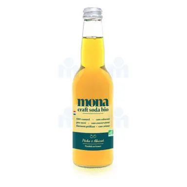 Mona craft soda pêche & abricot bio 33cl