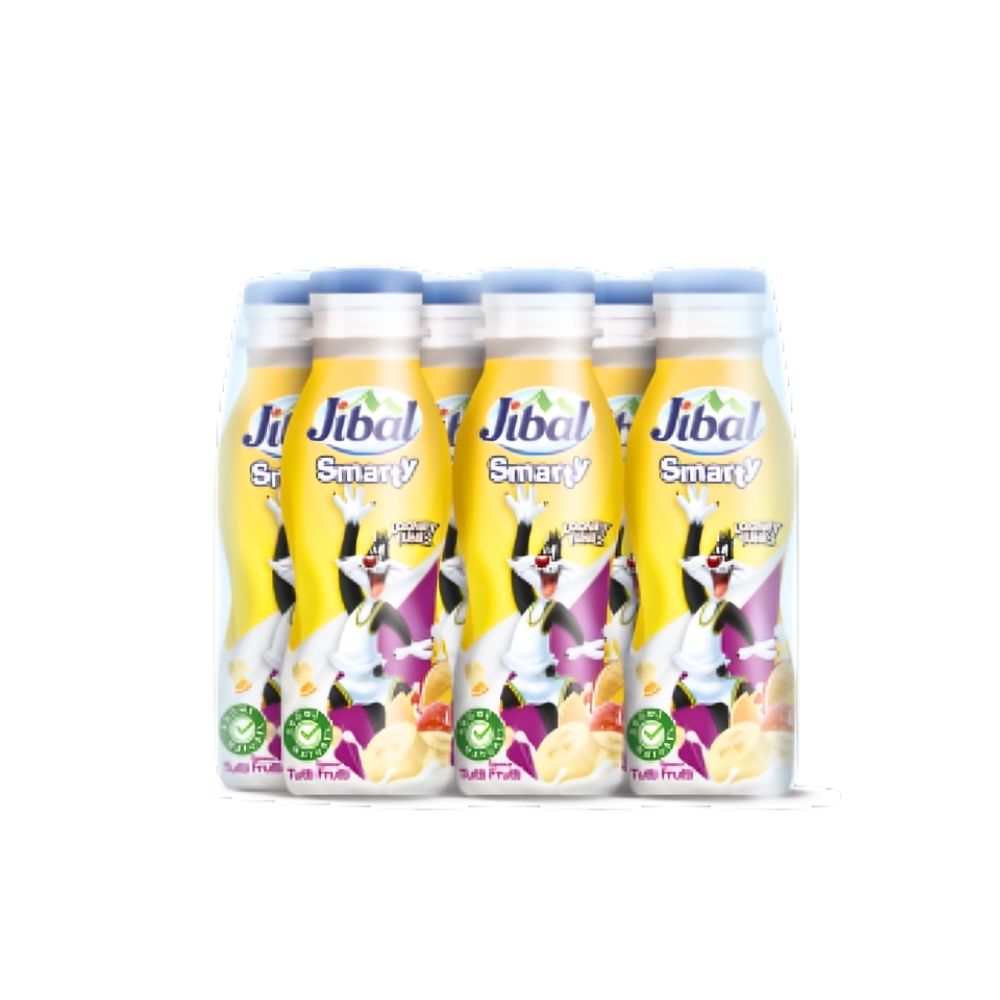 Yaourt à boire Smarty tutti frutti Pack 6x165g - JIBAL
