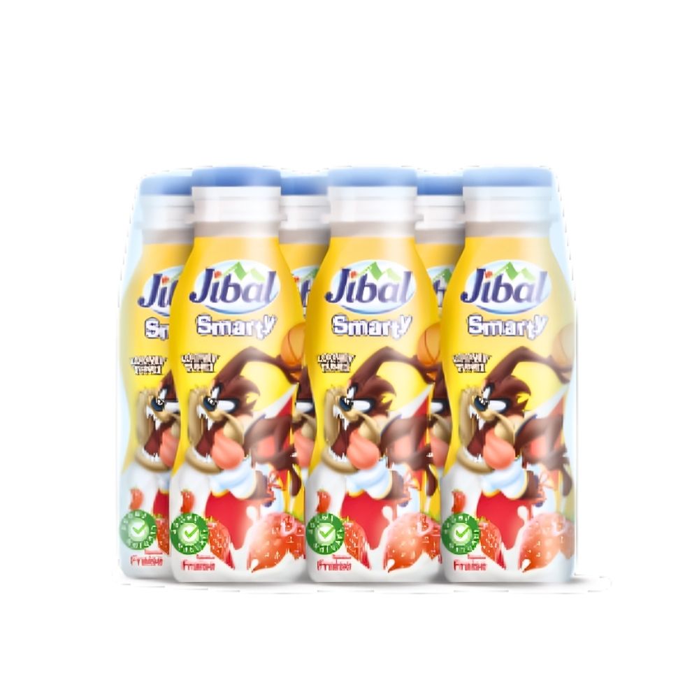 Yaourt à boire Smarty fraise Pack 6x165g - JIBAL
