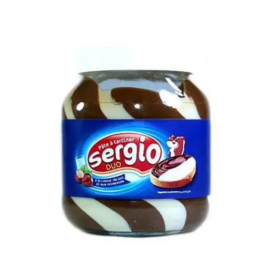 Pâte à tartiner aux noisettes Duo 350g - SERGIO