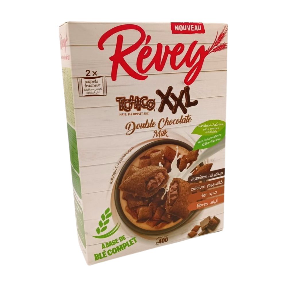 Céréales TCHICO XXL double chocolat milk 400g - RÉVEY