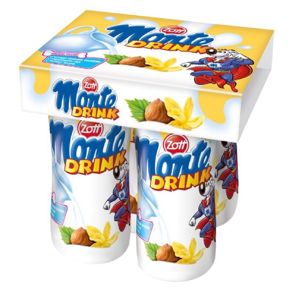 Yaourt à boire Monte Drink Vanille 4x95ml - ZOTT
