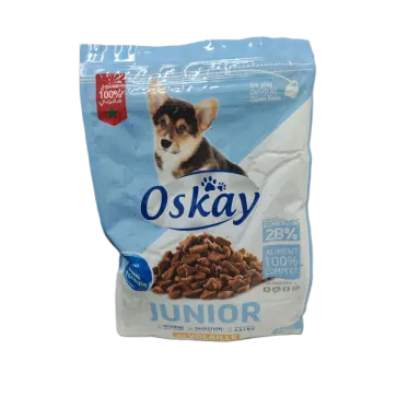 Croquettes à la volaille pour chien junior 1kg - OSKAY