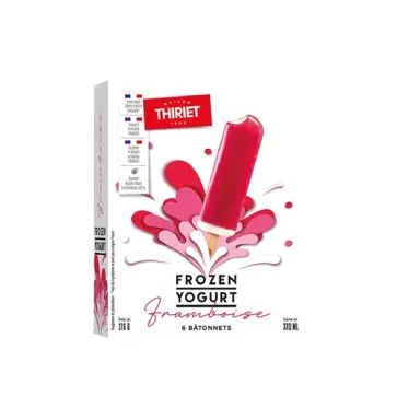 Thiriet bâtonnets de glace Frozen Yogurt framboise 6x55ml