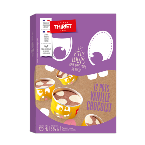 Thiriet pot de glace vanille chocolat 12x60ml