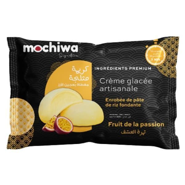 Mochiwa signature crème glacée enrobée de pâte de riz fruit de la passion 35g