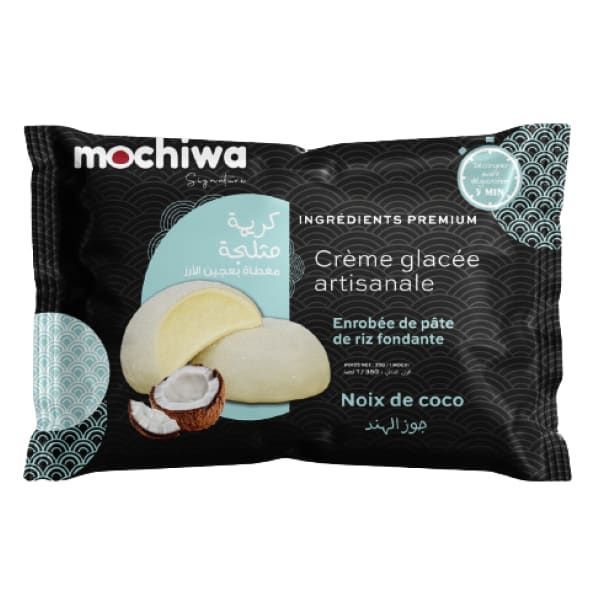 Mochiwa signature crème glacée enrobée de pâte de riz noix de coco 35g