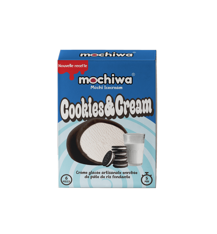 Mochiwa Mochi Cookies & Cream Crème Glacé Artisanale 210g