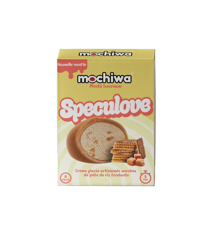Mochiwa Mochi Speculoos Crème Glacé Artisanale 210g