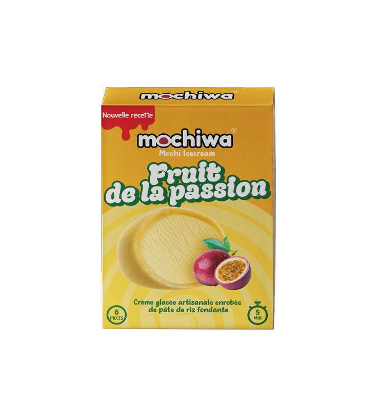 Mochiwa Crème Glacée Fruit de Passion 6 Pièces 210g