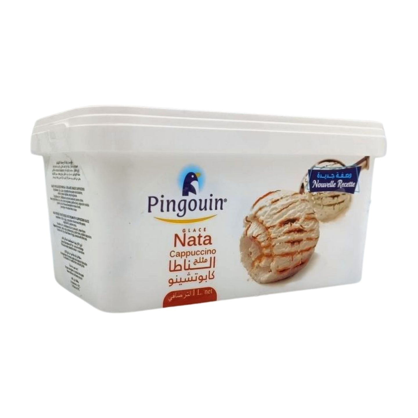 Pingouin bac de crème glacée cappuccino nata 1L