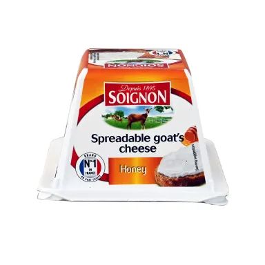 Fromage chèvre à tartiner miel pyramide 150g - SOIGNON